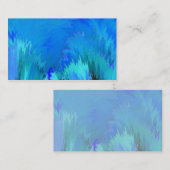 青の抽象芸術はあなた自身の名刺を作成します 名刺 (正面/裏面)