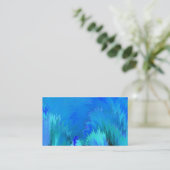 青の抽象芸術はあなた自身の名刺を作成します 名刺 (スタンド正面)