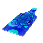 青の抽象芸術フラクタルアートモダンの濃淡 カッティングボード (角)