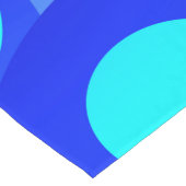 青の抽象芸術フラクタルアートモダンの濃淡 ショートテーブルランナー (コーナー)