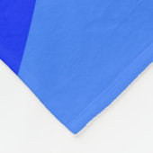 青の抽象芸術フラクタルアートモダンの濃淡 フリースブランケット (角)