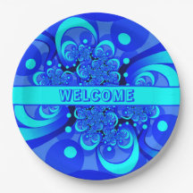 青の抽象芸術フラクタルアートモダンの濃淡