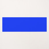 青の抽象芸術フラクタルアートモダンの濃淡 ヨガマット (裏面(横))