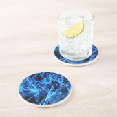 青の抽象芸術 コースター (側面)