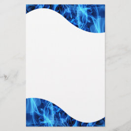 青の抽象芸術 便箋