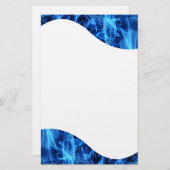 青の抽象芸術 便箋 (正面/裏面)