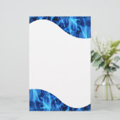 青の抽象芸術 便箋 (スタンド正面)