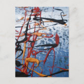 青の抽象 ポストカード (正面)