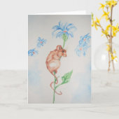 青の日 カード (黄色い花)