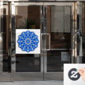 青の曼荼羅 ウィンドウサイン (オフィスドア)