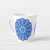 青の曼荼羅 カフェラテマグ (左アングル)