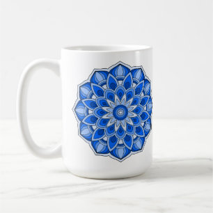 青の曼荼羅 コーヒーマグカップ