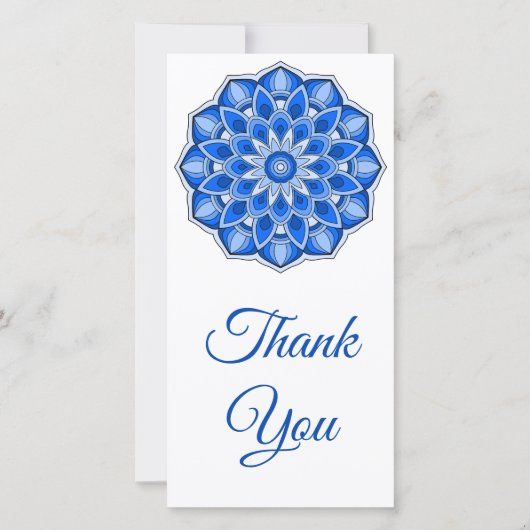 青の曼荼羅 サンキューカード (正面)