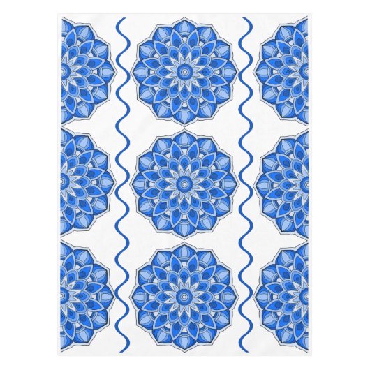 青の曼荼羅 テーブルクロス (正面)