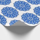 青の曼荼羅 ラッピングペーパー (角)