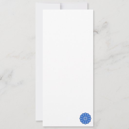 青の曼荼羅 招待状 (裏面)