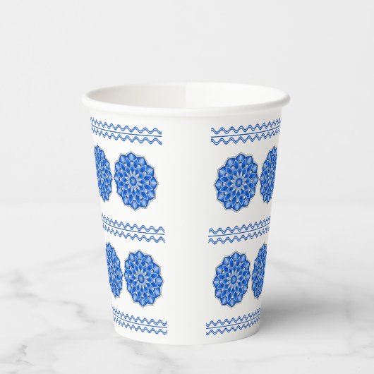 青の曼荼羅 紙コップ (左)