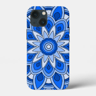 青の曼荼羅 iPhone 13 MINIケース