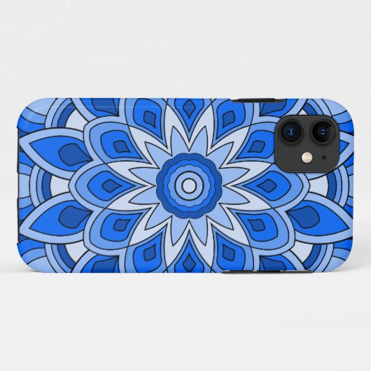 青の曼荼羅 Case-Mate iPhoneケース (裏面(横))