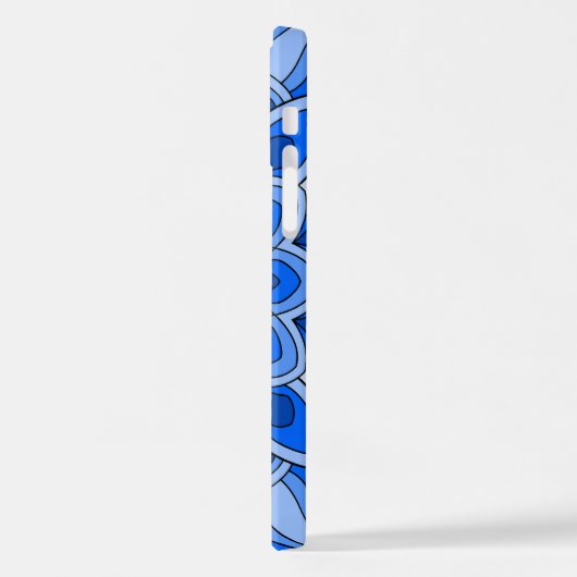 青の曼荼羅 iPhoneケース (左側面)