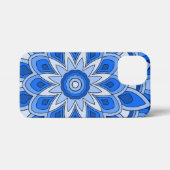 青の曼荼羅 iPhoneケース (裏面横)