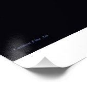 「青の柔らかな視感じ覚」、光沢のあるポスター ポスター (コーナー)