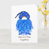 青の格言:我々は一緒にこれに参加している カード (黄色い花)