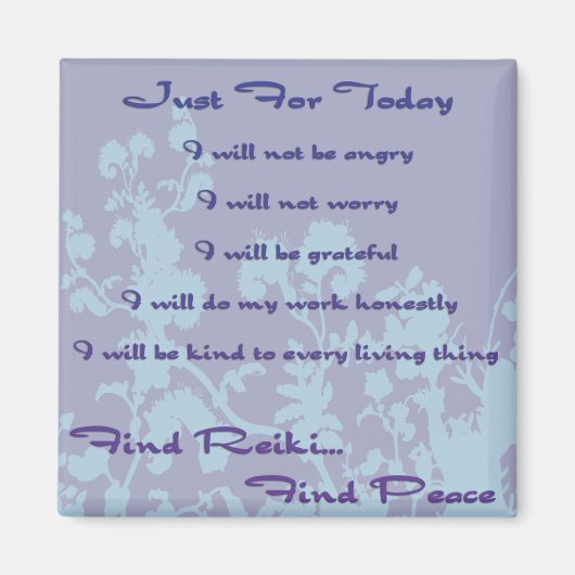 青の検索霊気 マグネット (正面)