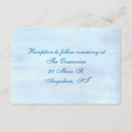 「青の水彩」受付カード エンクロージャーカード