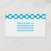 青の水玉模様 名刺 (裏面)