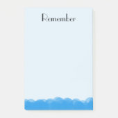 青の泡 ポストイット (正面)