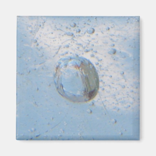 青の泡 マグネット (正面)