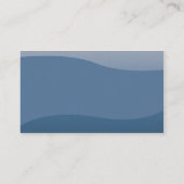 青の波-ビジネス 名刺 (裏面)