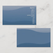 青の波-ビジネス 名刺 (正面/裏面)