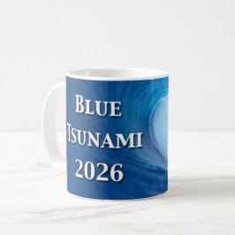 青の津波選挙2026 コーヒーマグカップ