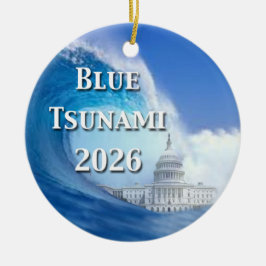 青の津波選挙2026 セラミックオーナメント