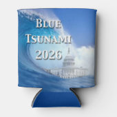 青の津波選挙2026 缶クーラー (正面)