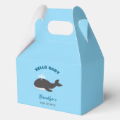 青の海の下ハローベイビーシャワーグレイ鯨 フェイバーボックス (裏面)