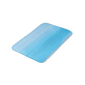 青の海ストライプ バスマット (アングル)