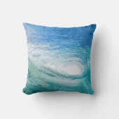 青の海洋波のアートワーク|の装飾用クッションの中では クッション (正面)