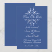 青の渦巻き Save The Date セーブザデート (正面/裏面)