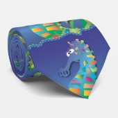 青の漫画のタツノオトシゴ ネクタイ (ロール)