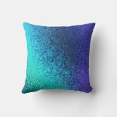 青の濃淡パターン枕 クッション (裏面)