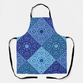 青の濃淡 エプロン (正面)