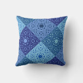 青の濃淡 クッション (裏面)