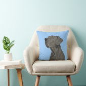 青の灰色の美しいグレートデーン クッション (椅子)