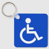 青の無効な記号 キーホルダー (正面)