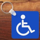 青の無効な記号 キーホルダー (正面)