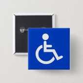 青の無効な記号 缶バッジ (正面&裏面)