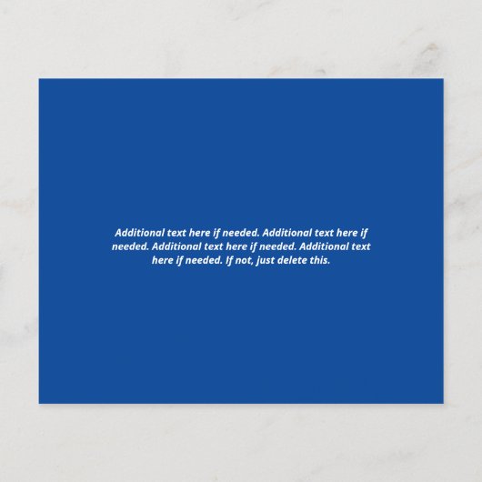 青の特別提供あなたのロゴとQRコードを割引 チラシ (裏面)